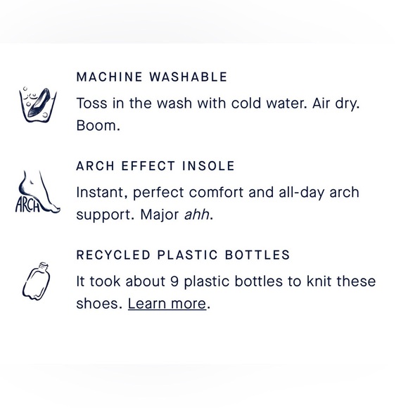 Rothy’s NEW Daily Flat Black Ballet Flats Size 7.5 Comfort Everyday Slip-On - Picture 3 of 13